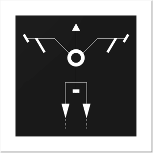 Geometric Tooniefied Design 3 (Dark) Posters and Art